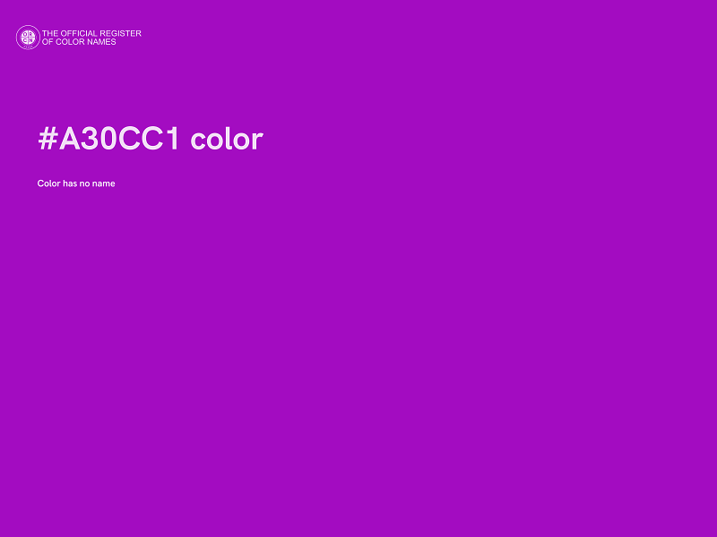 #A30CC1 color image