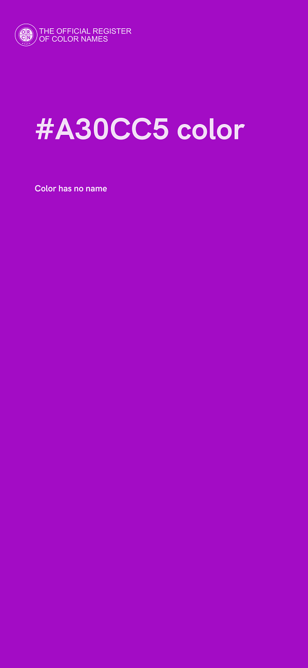#A30CC5 color image