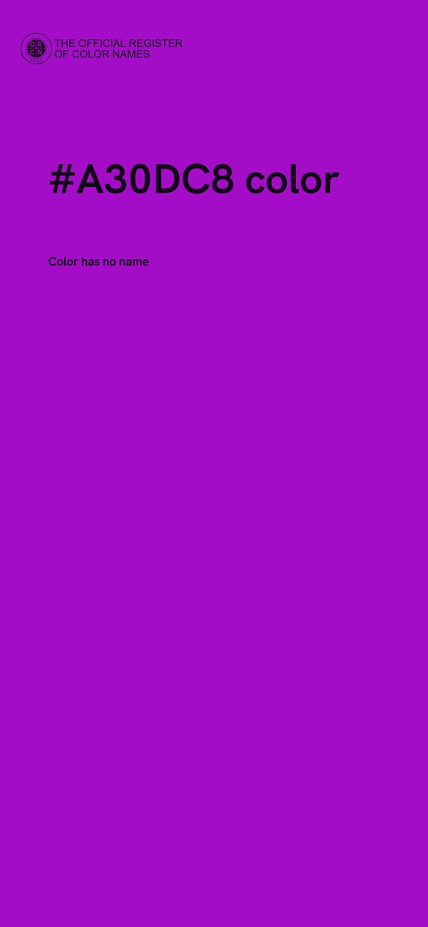 #A30DC8 color image