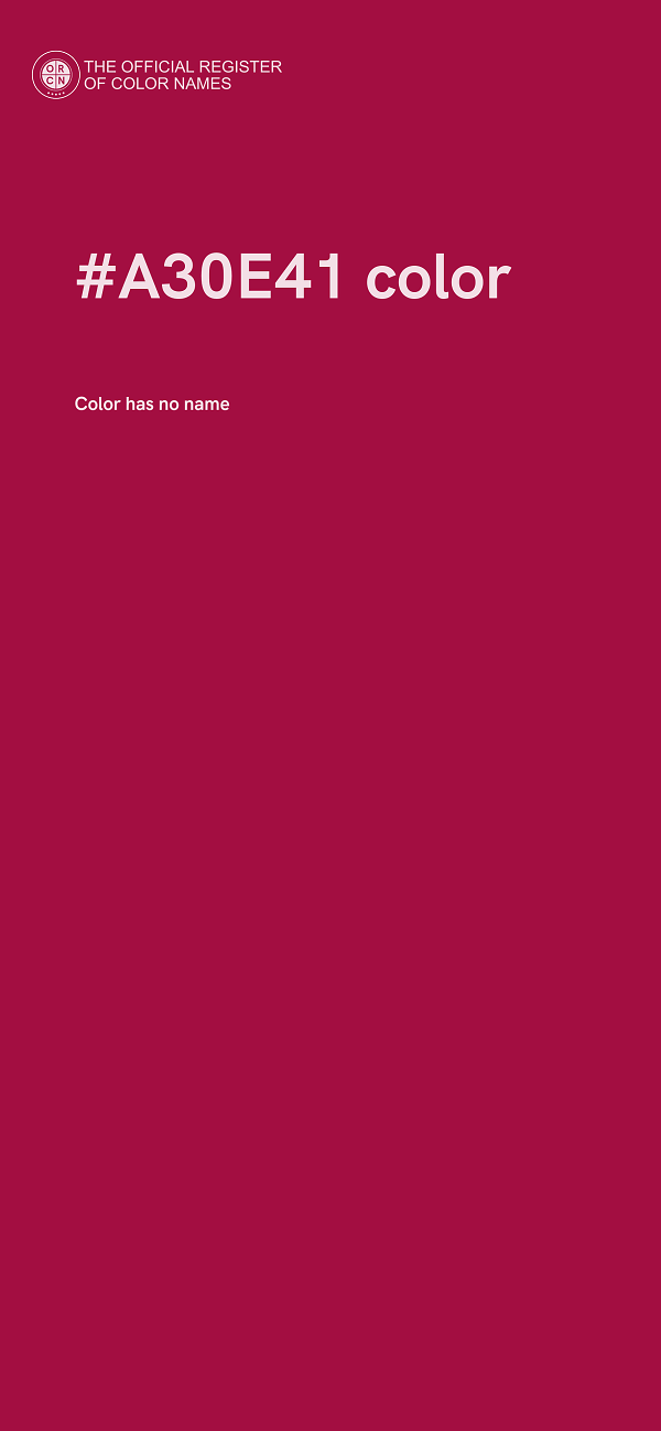 #A30E41 color image