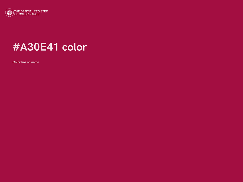 #A30E41 color image
