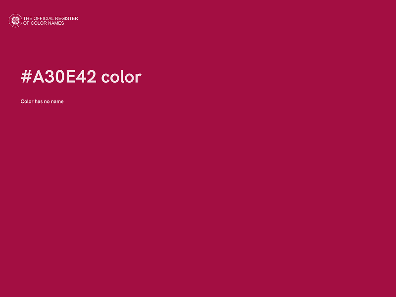 #A30E42 color image