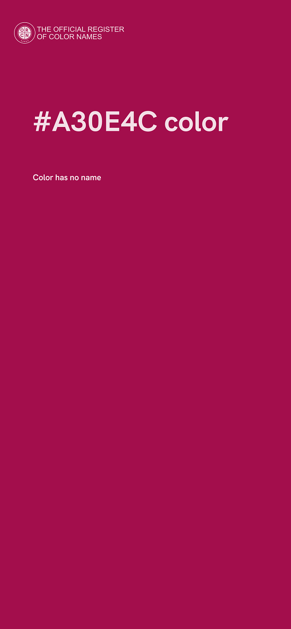 #A30E4C color image