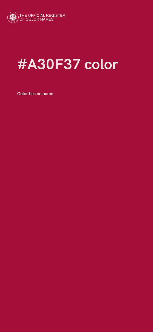 #A30F37 color image