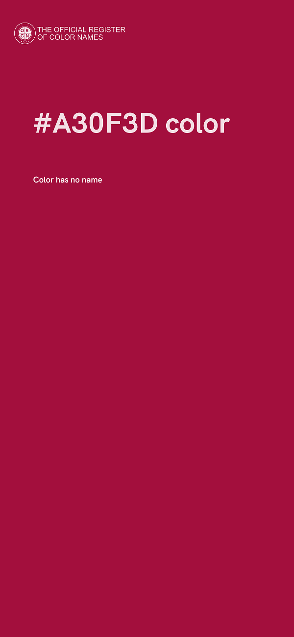 #A30F3D color image