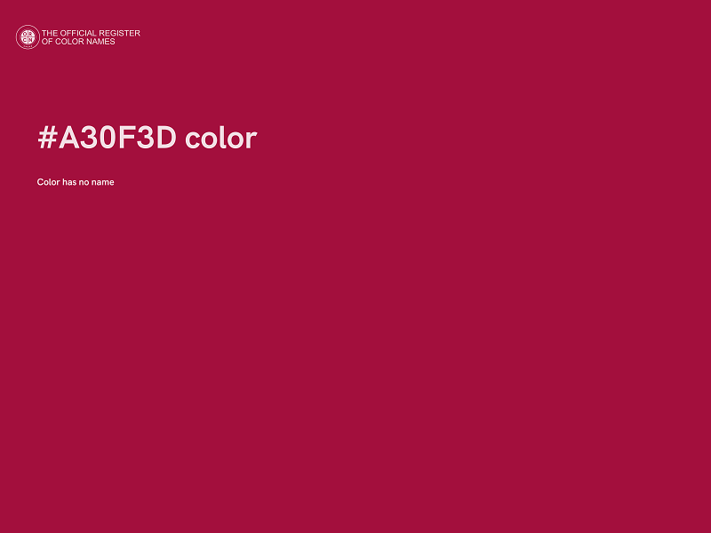 #A30F3D color image