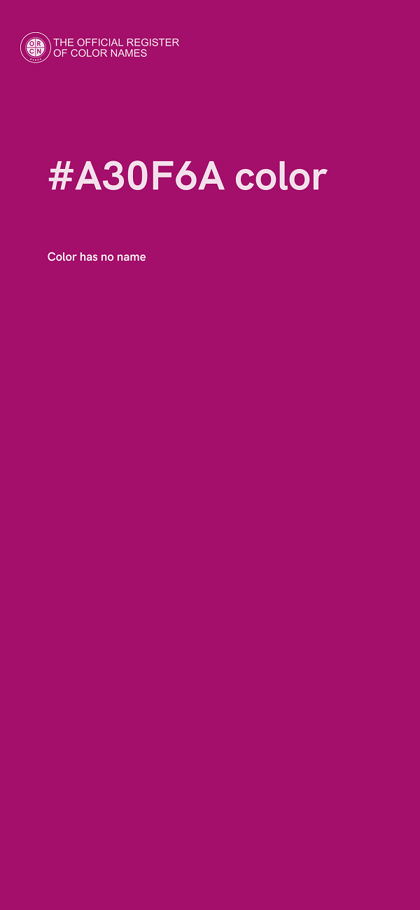 #A30F6A color image