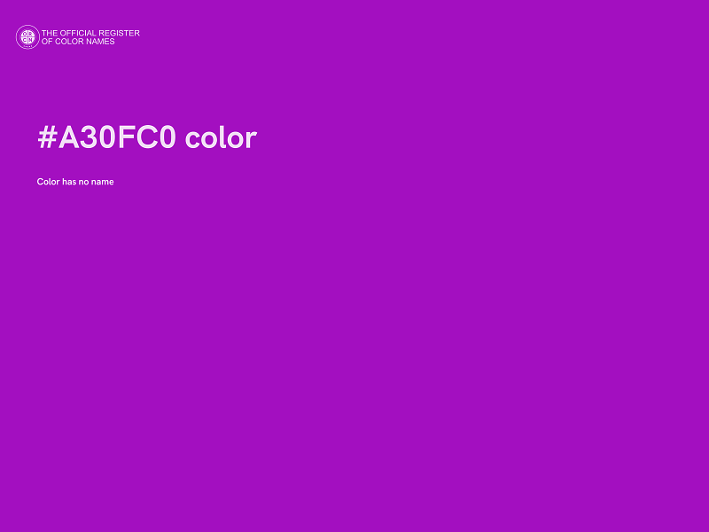 #A30FC0 color image