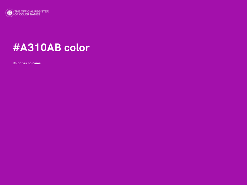 #A310AB color image