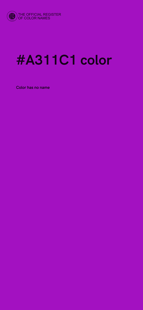 #A311C1 color image
