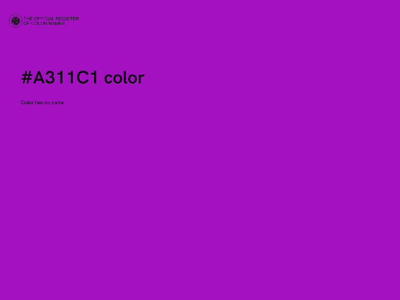 #A311C1 color image