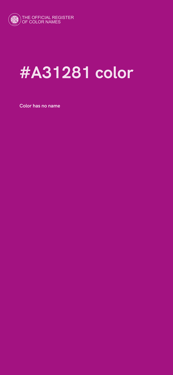 #A31281 color image