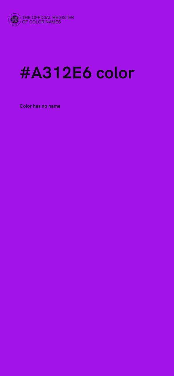#A312E6 color image