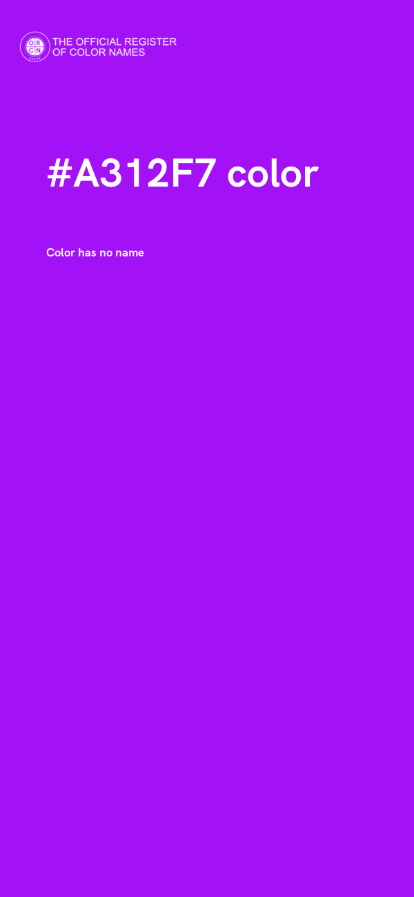 #A312F7 color image
