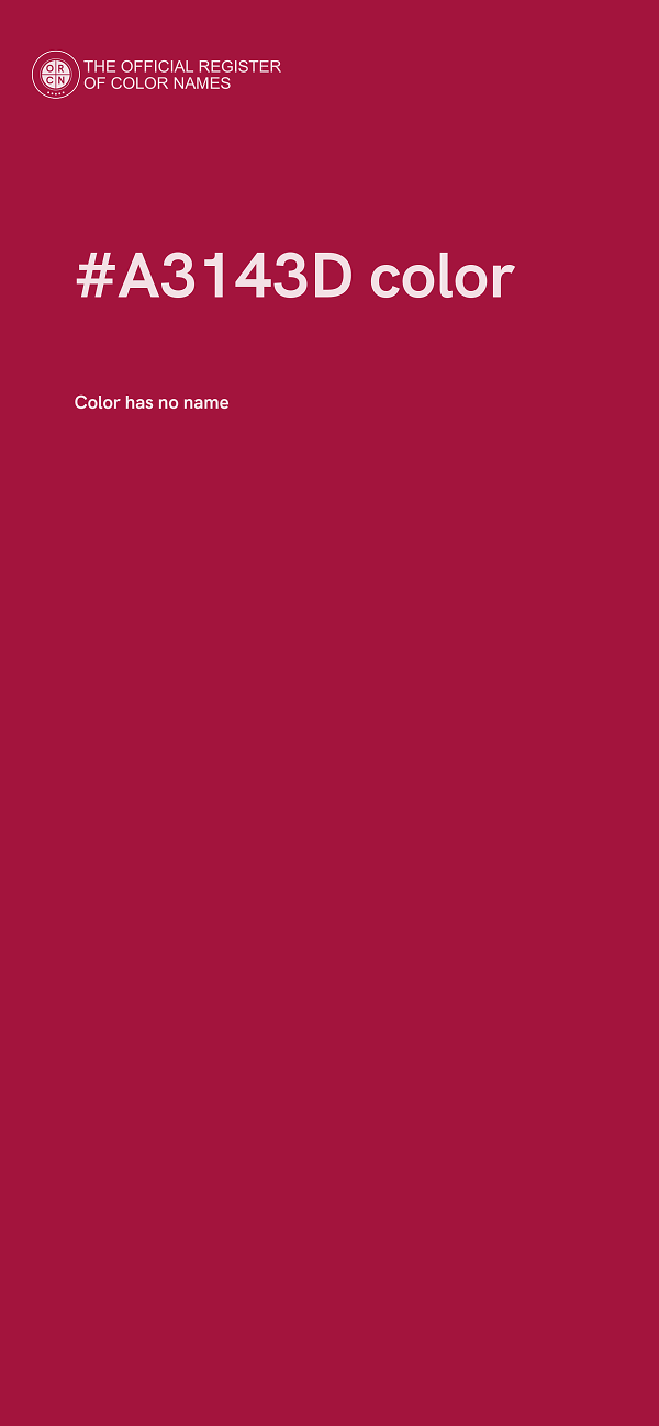 #A3143D color image