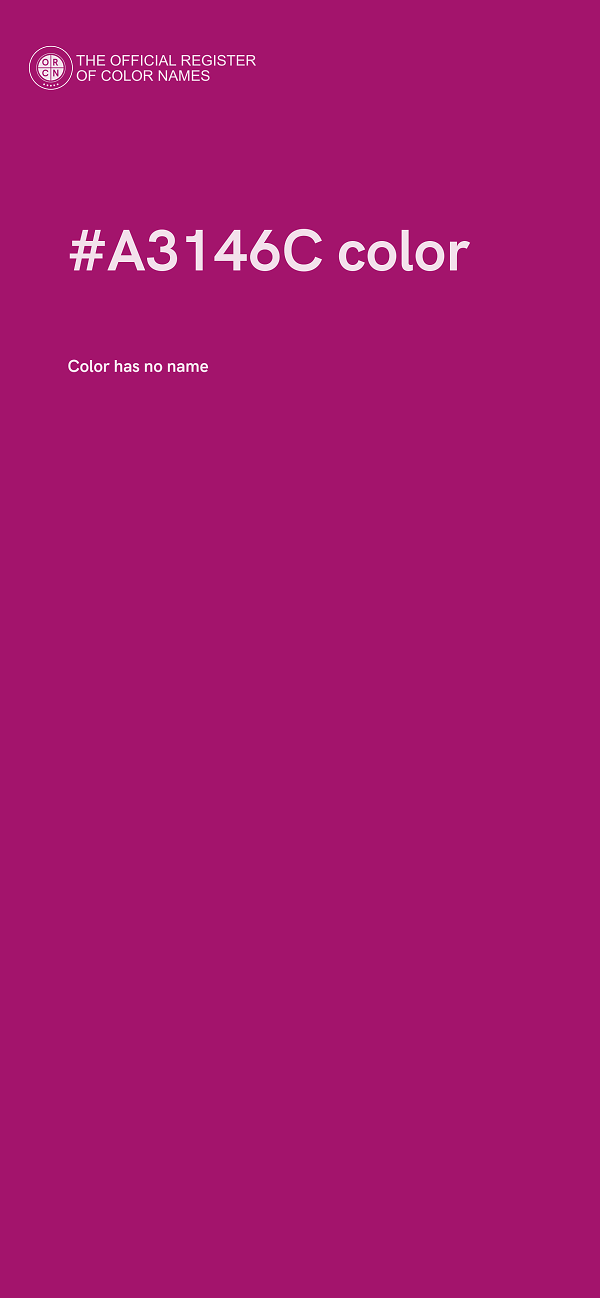 #A3146C color image
