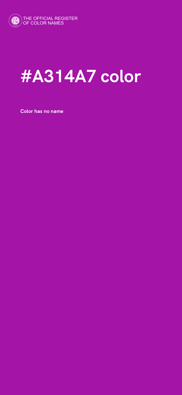 #A314A7 color image