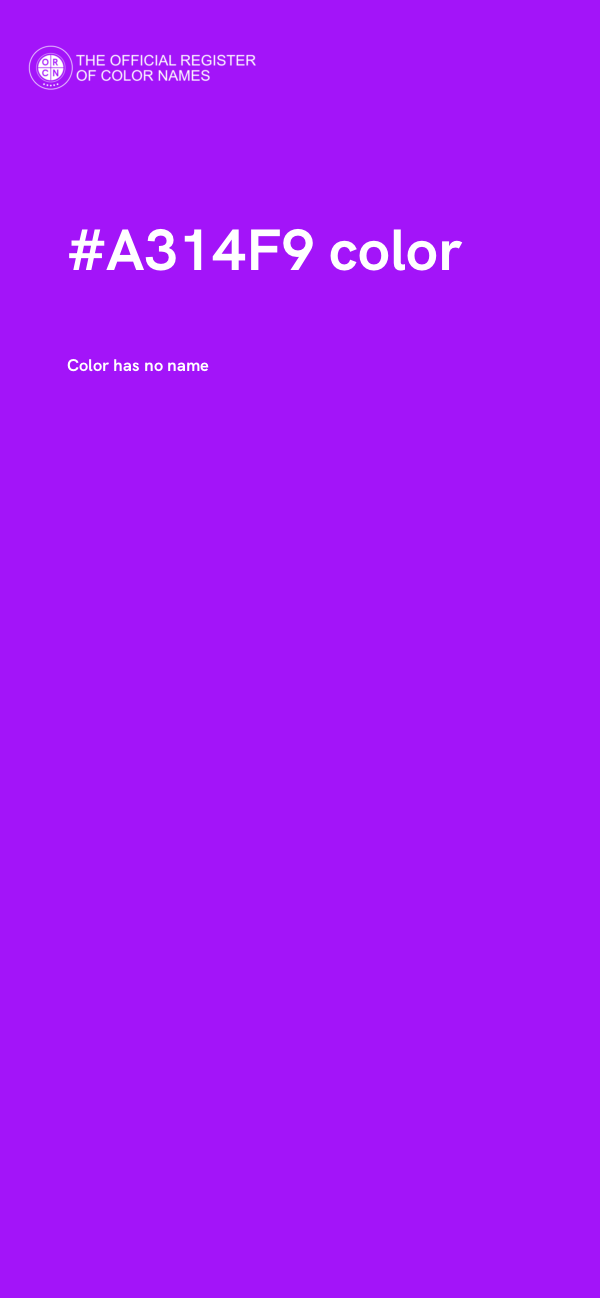 #A314F9 color image