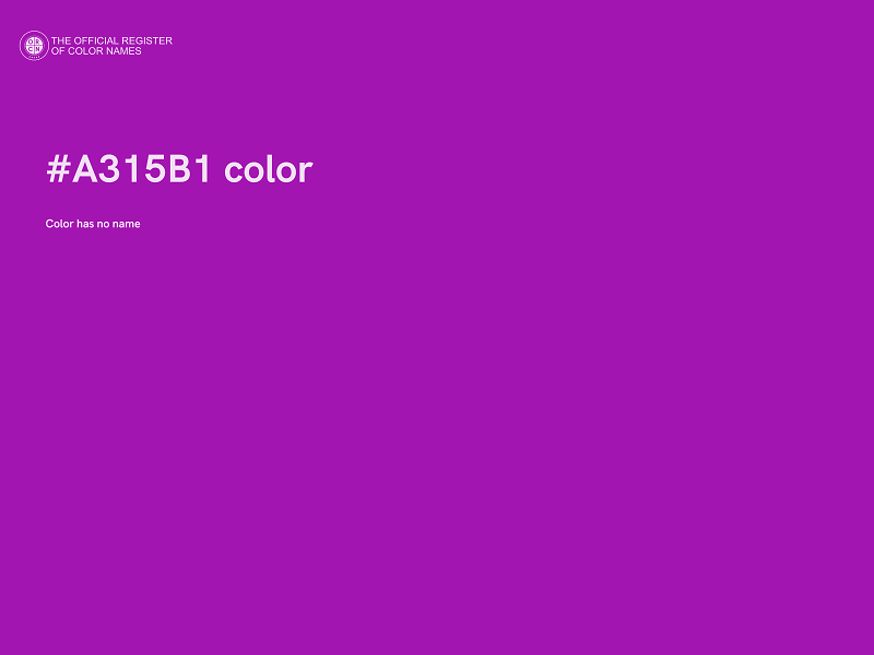 #A315B1 color image