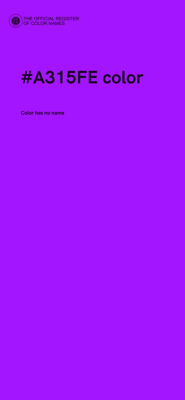 #A315FE color image