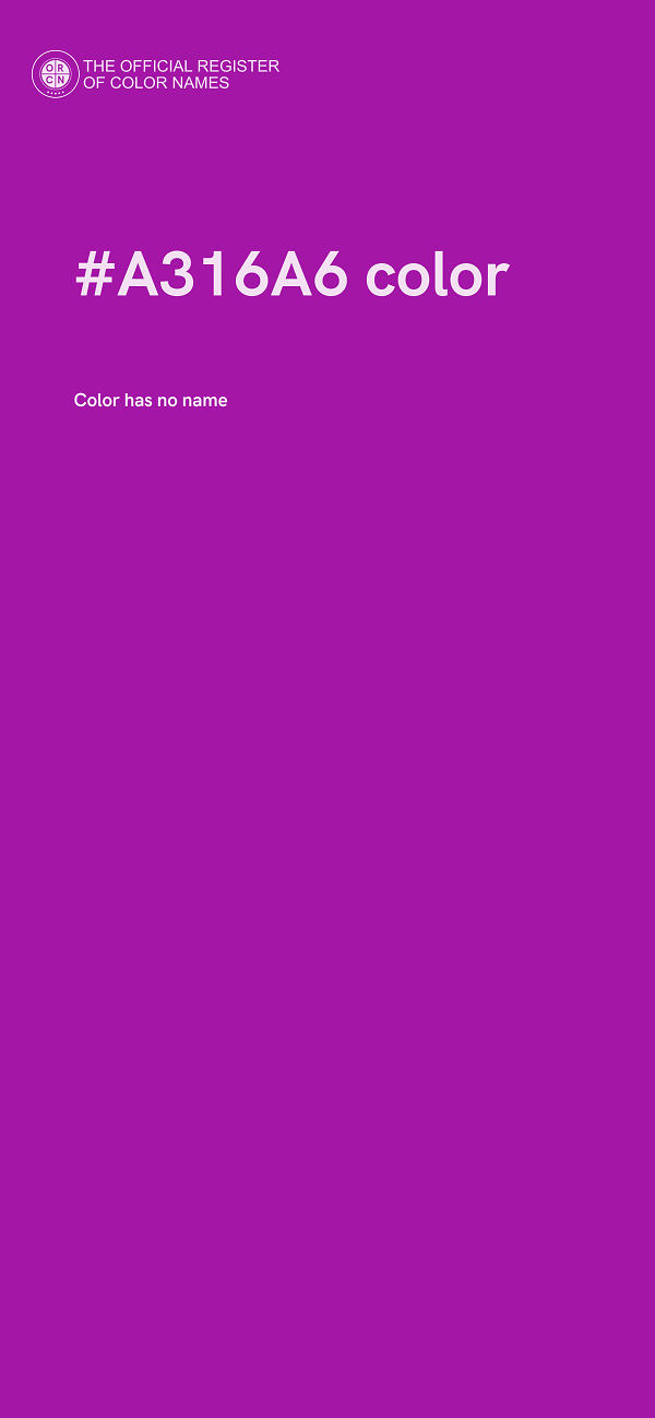 #A316A6 color image