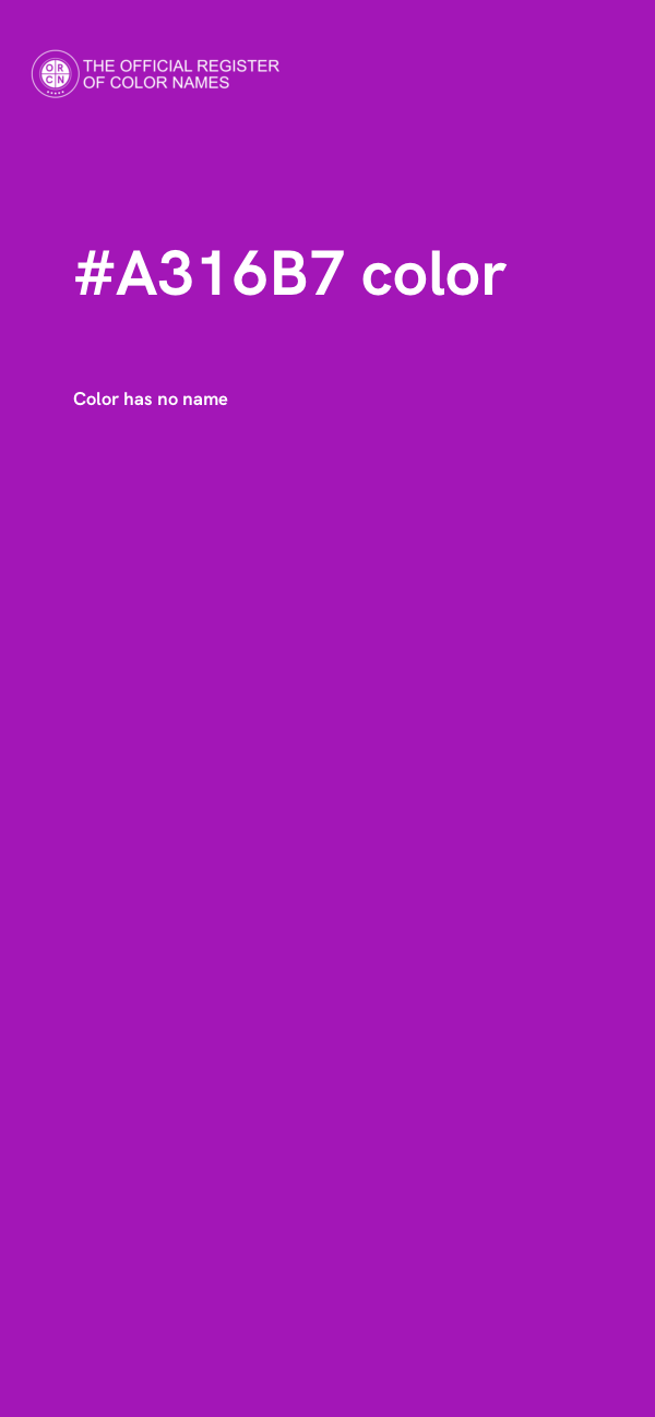 #A316B7 color image