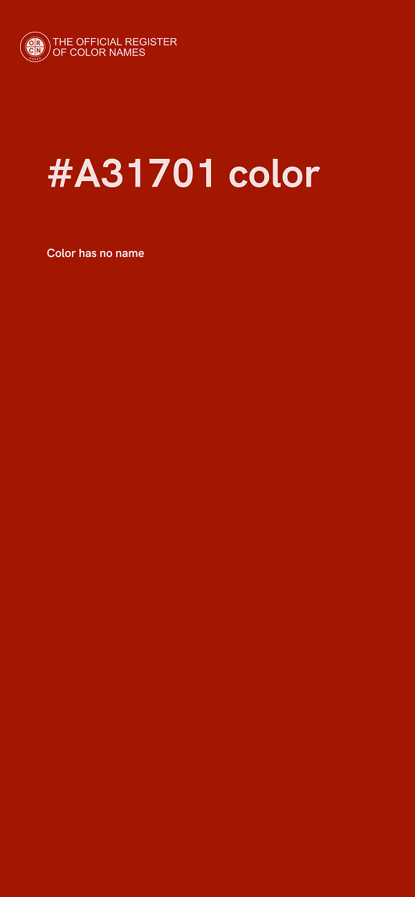 #A31701 color image