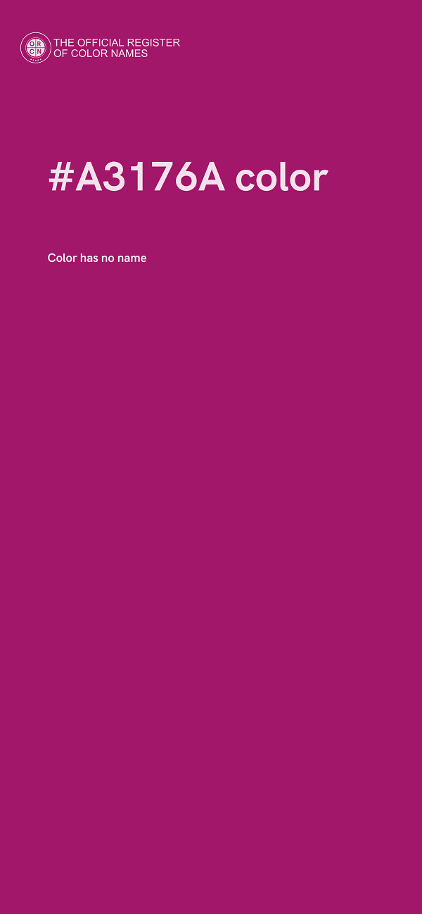 #A3176A color image