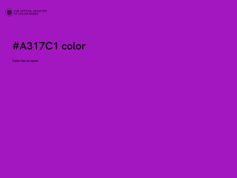 #A317C1 color image