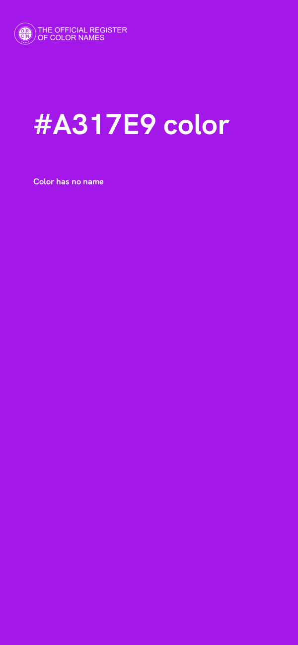 #A317E9 color image