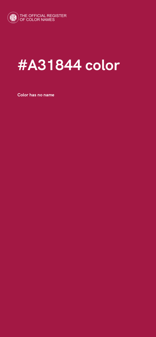 #A31844 color image