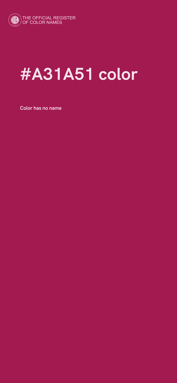#A31A51 color image