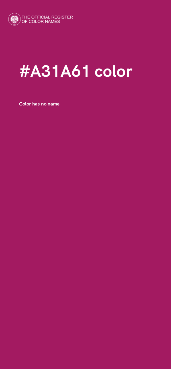 #A31A61 color image