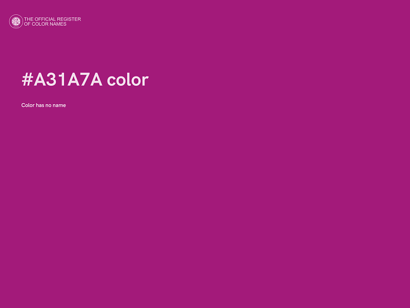 #A31A7A color image