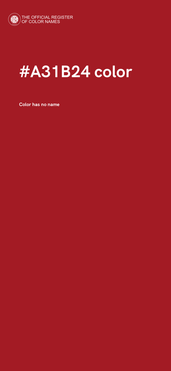#A31B24 color image