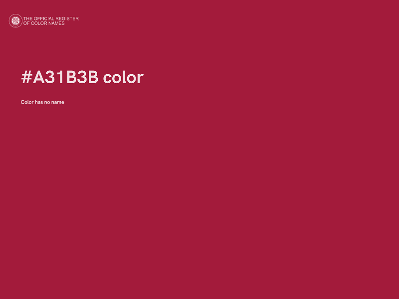 #A31B3B color image