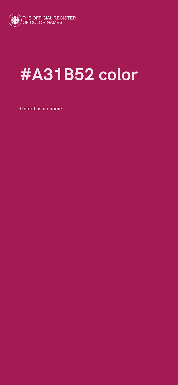 #A31B52 color image