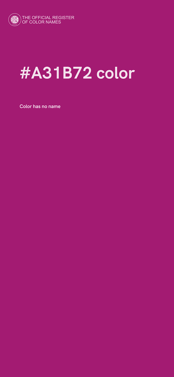 #A31B72 color image
