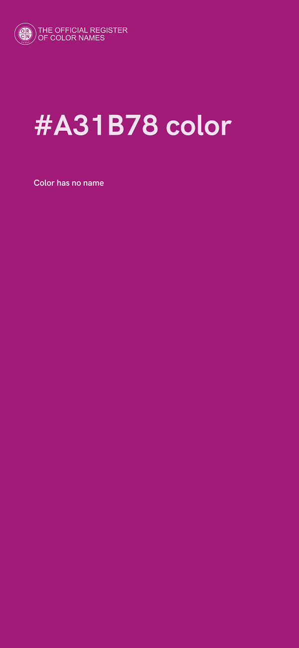 #A31B78 color image