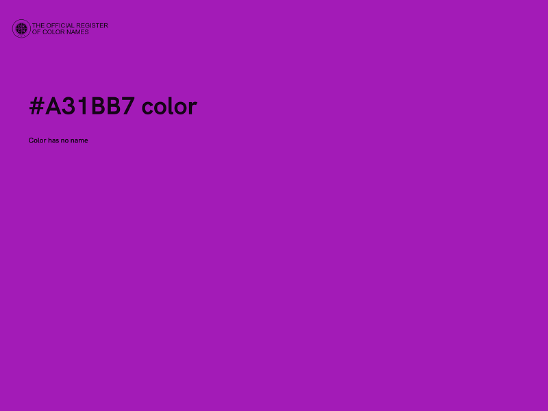 #A31BB7 color image