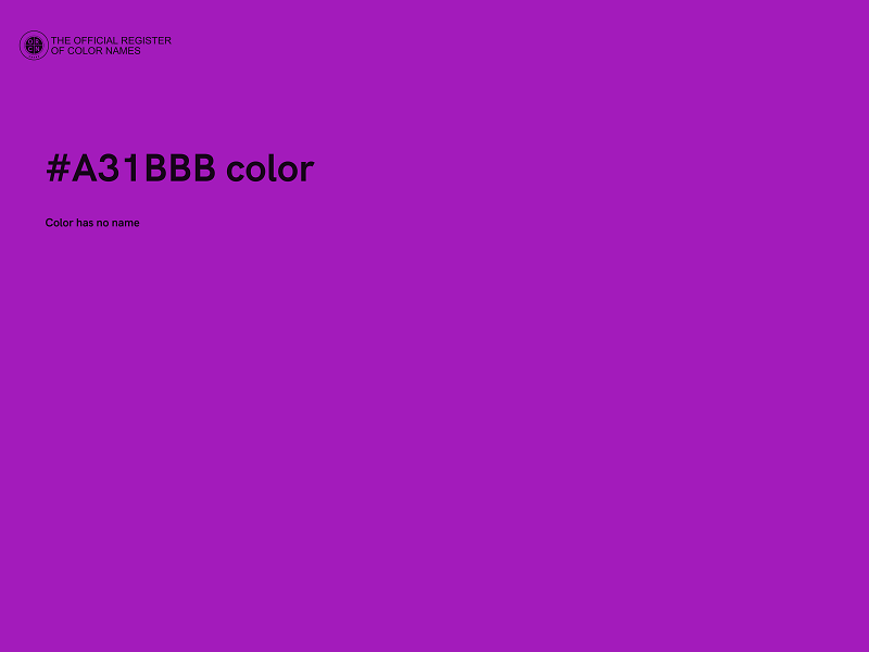 #A31BBB color image