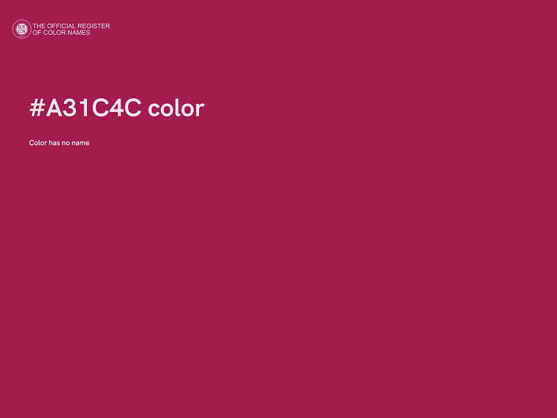 #A31C4C color image