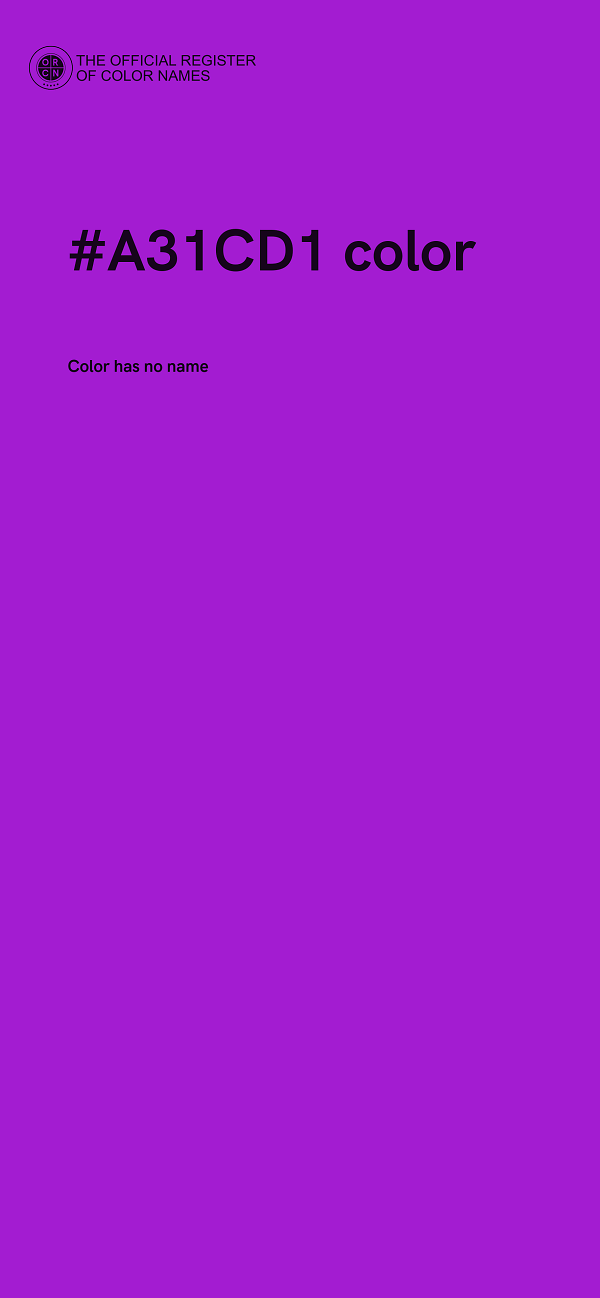 #A31CD1 color image