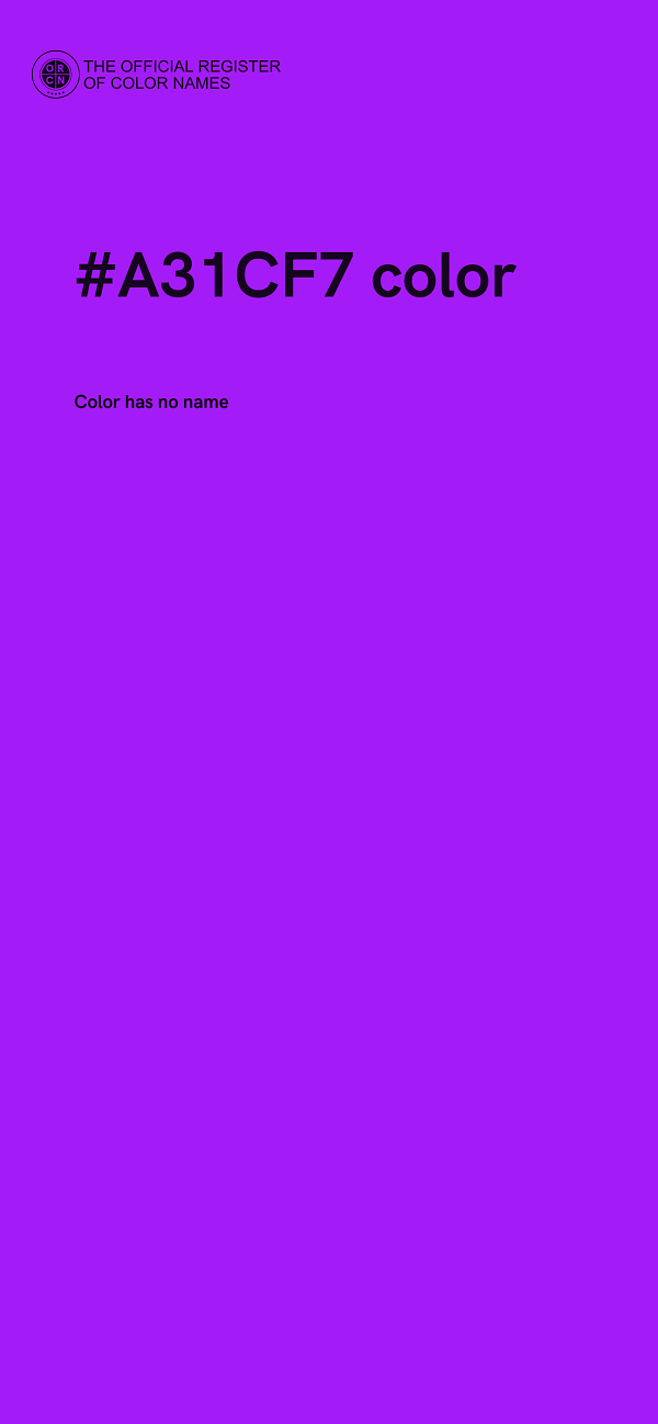 #A31CF7 color image