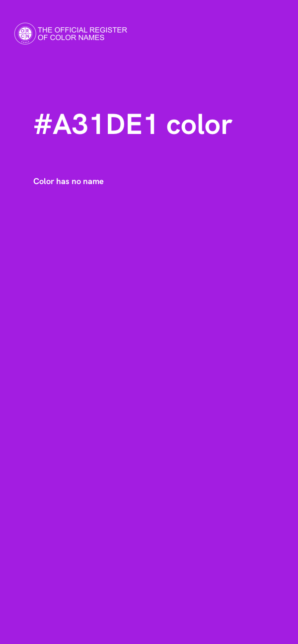 #A31DE1 color image