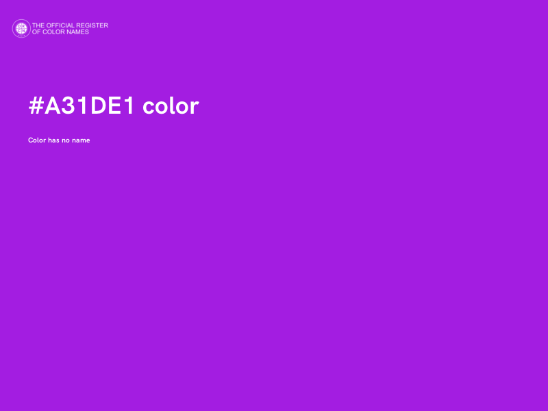 #A31DE1 color image