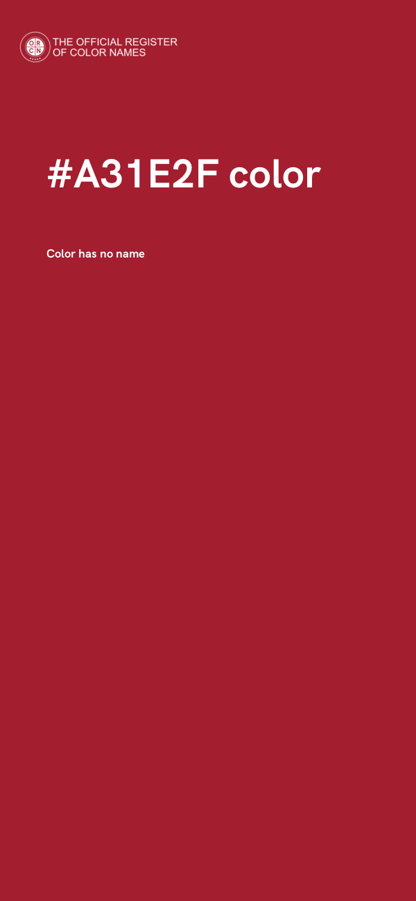 #A31E2F color image