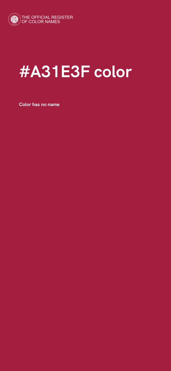 #A31E3F color image