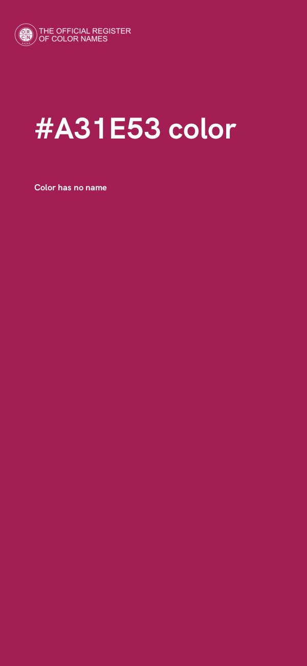#A31E53 color image