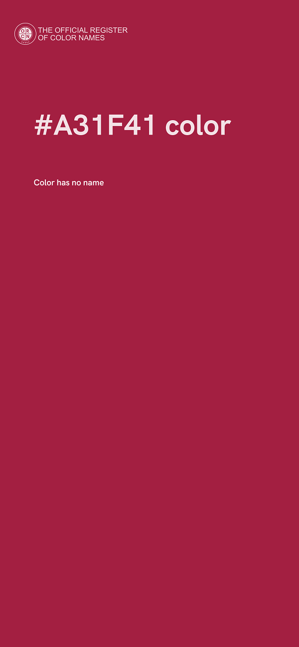 #A31F41 color image
